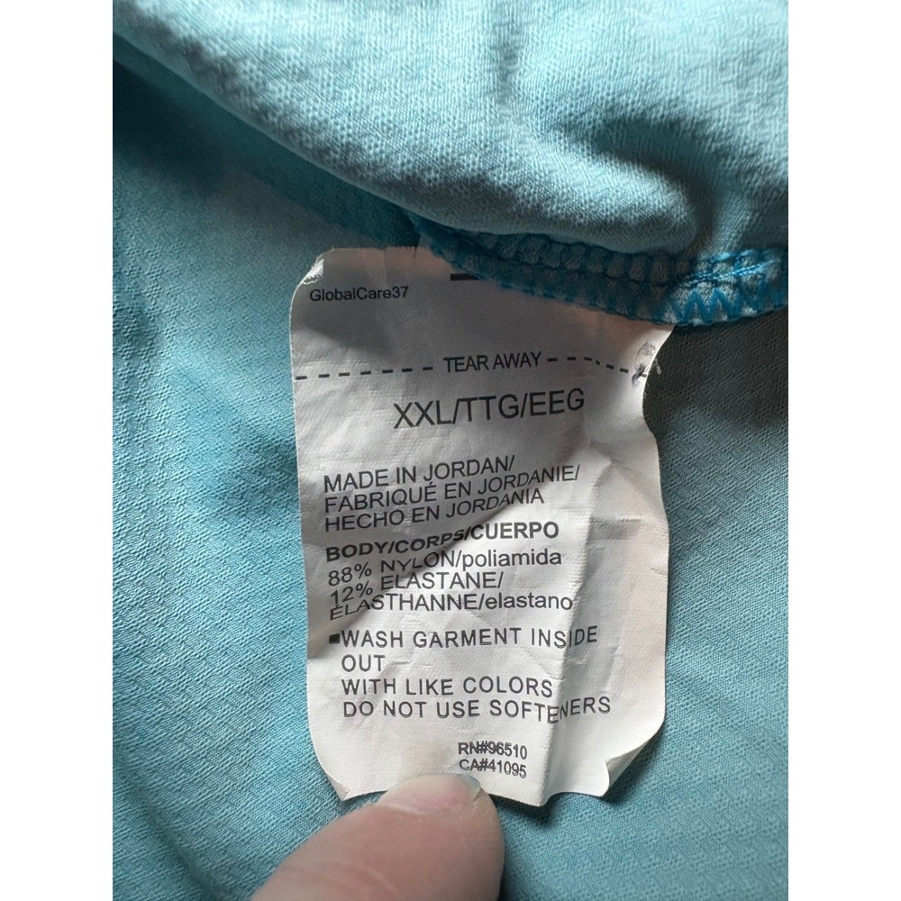 Under Armour Men's UA Heat Gear Loose Golf Polo Shirt Aqua Blue Size‎ XXL - Picture 3 of 6
